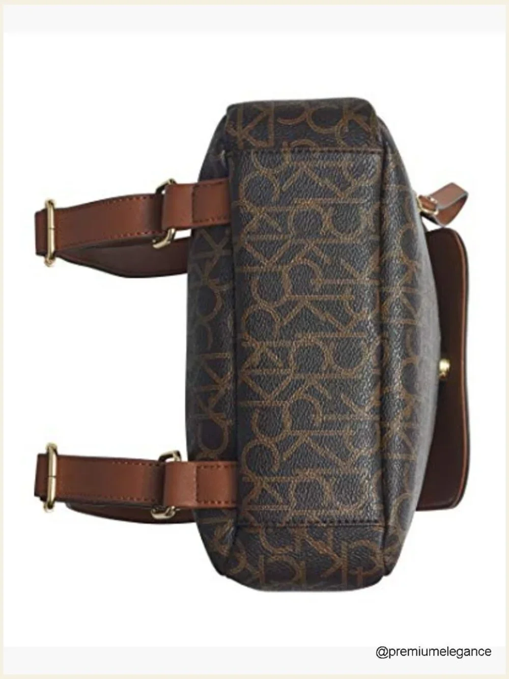 Signature Logo Flap Backpack, Anti-Theft Pocket, Adjustable Straps